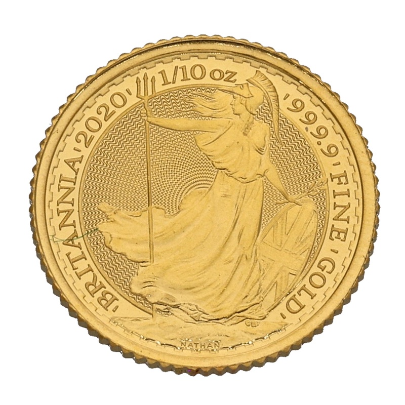 24ct Gold Queen Elizabeth II 1/10 OZ Britannia Coin 2020