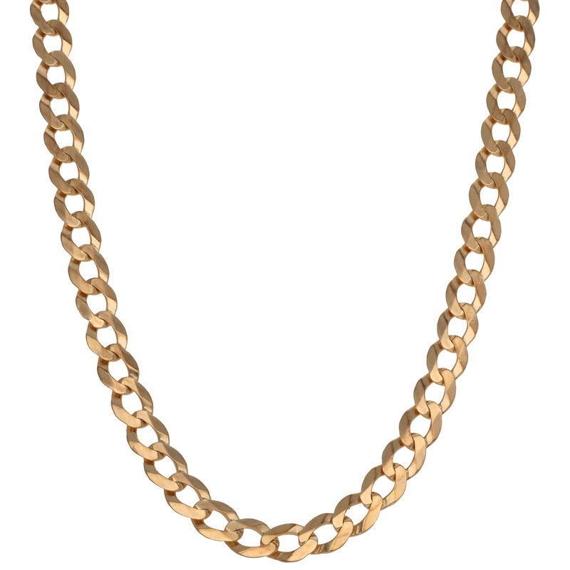 9ct Gold Curb Chain 20″
