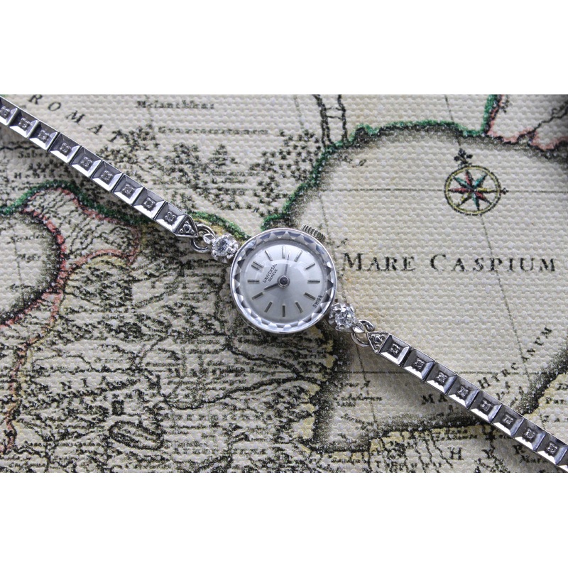 1960’s Universal Geneve Cocktail Watch 14K Diamonds Ladies