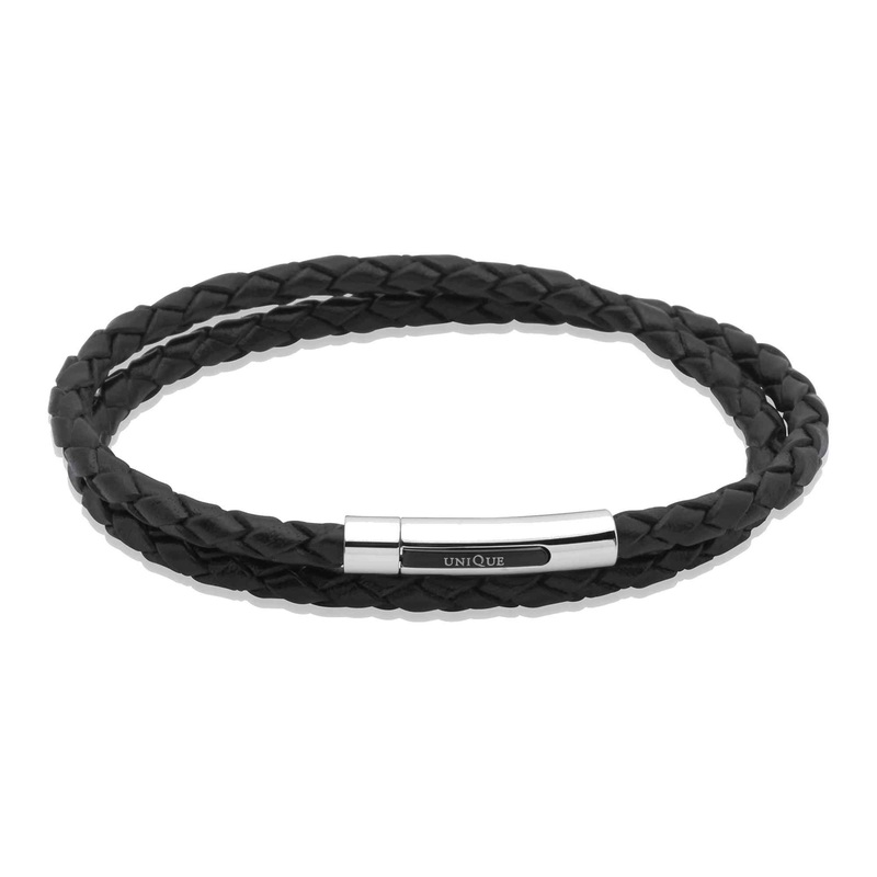 Unique & Co B171BL/21CM Men’s Leather Bracelet