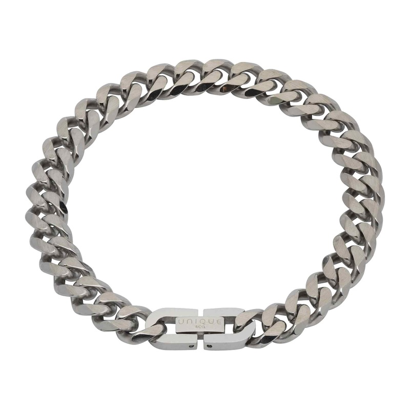 Unique & Co LAB-126/21CM Men’s Matte And Polished Bracelet