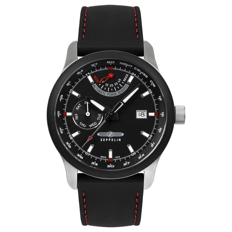 Zeppelin 7262-2 Night Cruise Rubber Strap Watch