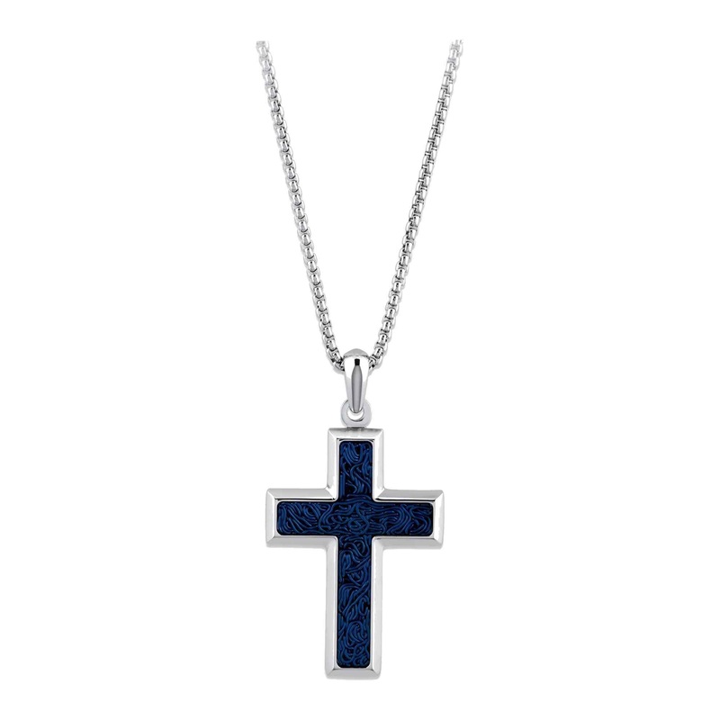 Unique & Co AN-135/50CM Men’s Stainless Steel Cross Necklace