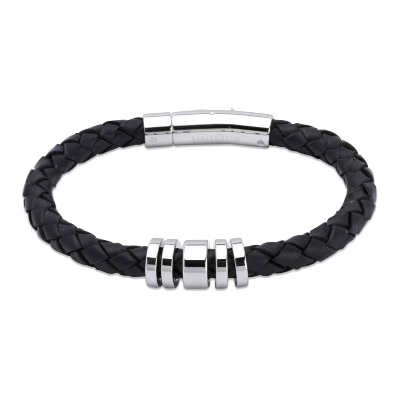 Unique & Co A65BL/21CM Men’s Leather Bracelet
