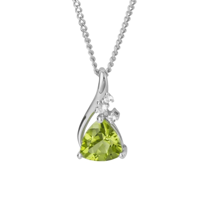 Elements Gold GP1005G Trillion Semi-Precious Pendant Only