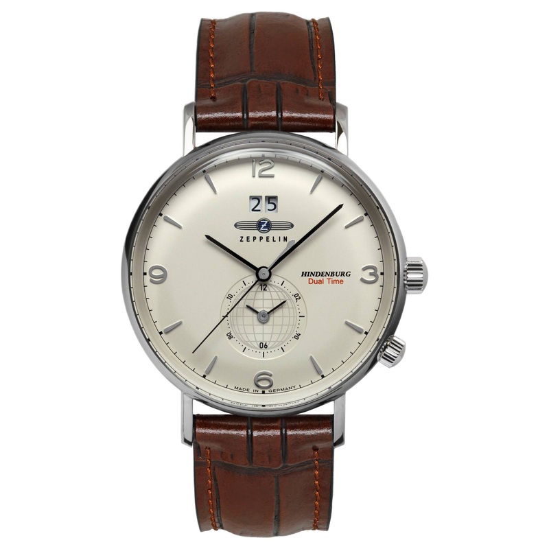 Zeppelin 8044-5 LZ  129 Hindenburg Quartz Dual Time Watch