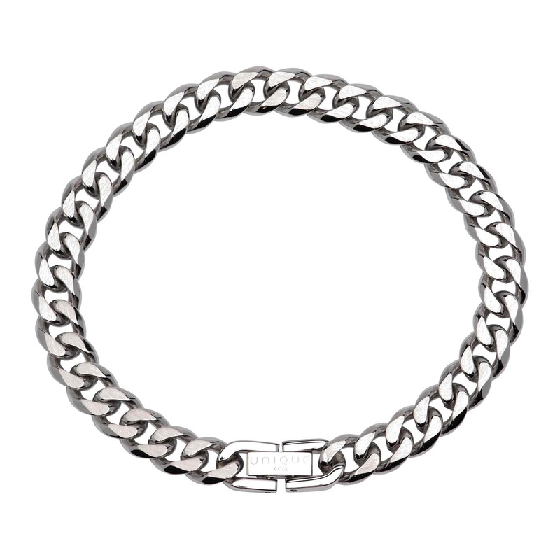Unique & Co LAB-155/21CM Men’s Matte and Polished Bracelet