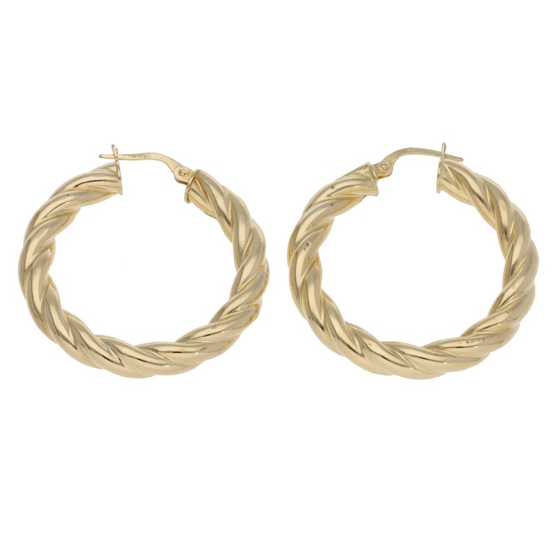 14ct Gold Hoop Earrings