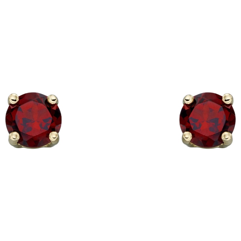 Elements Gold GE2326 Birthstone Stud Earrings in 9ct Gold