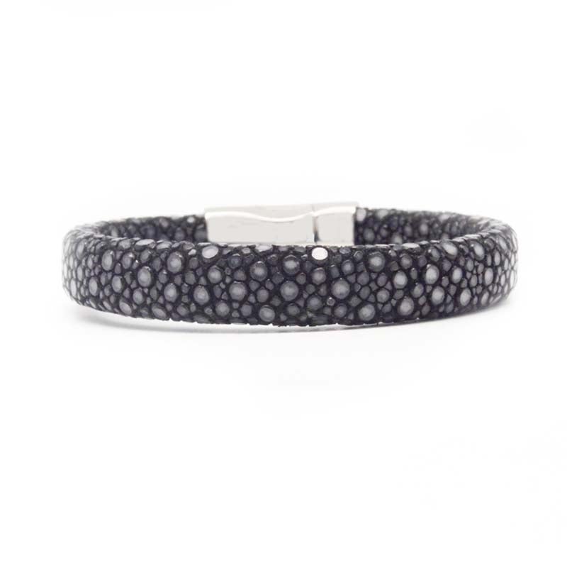 STEEL  LEATHER BRACELET | STB450