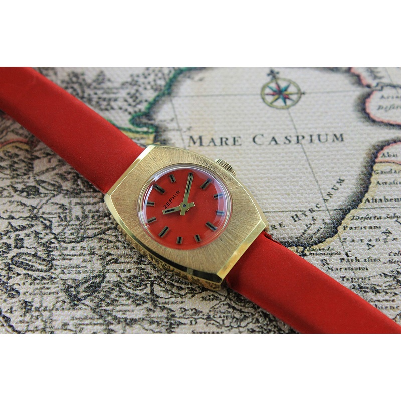 Zephir Ladies Orange Dial Year 1970