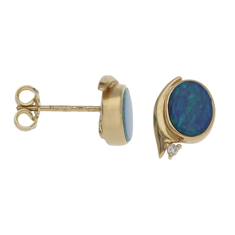 14ct Gold Imitation Stud Earrings