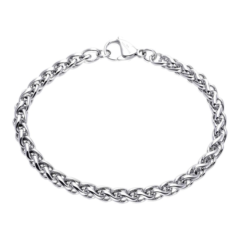 Unique & Co LAB-217/21CM Men’s Stainless Steel Polished Bracelet