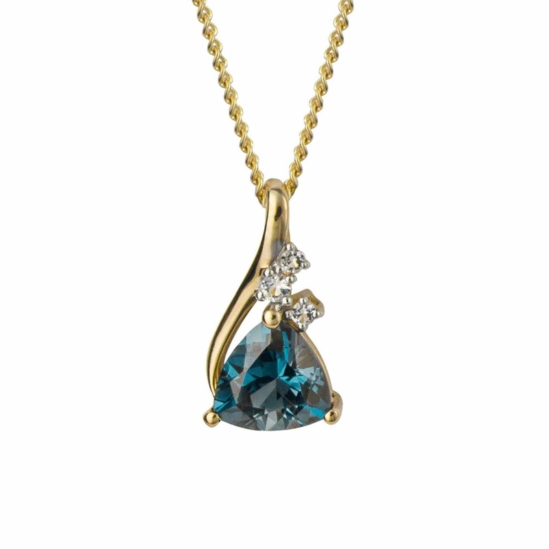Elements Gold GP1006L Trillion Semi-Precious Pendant Only