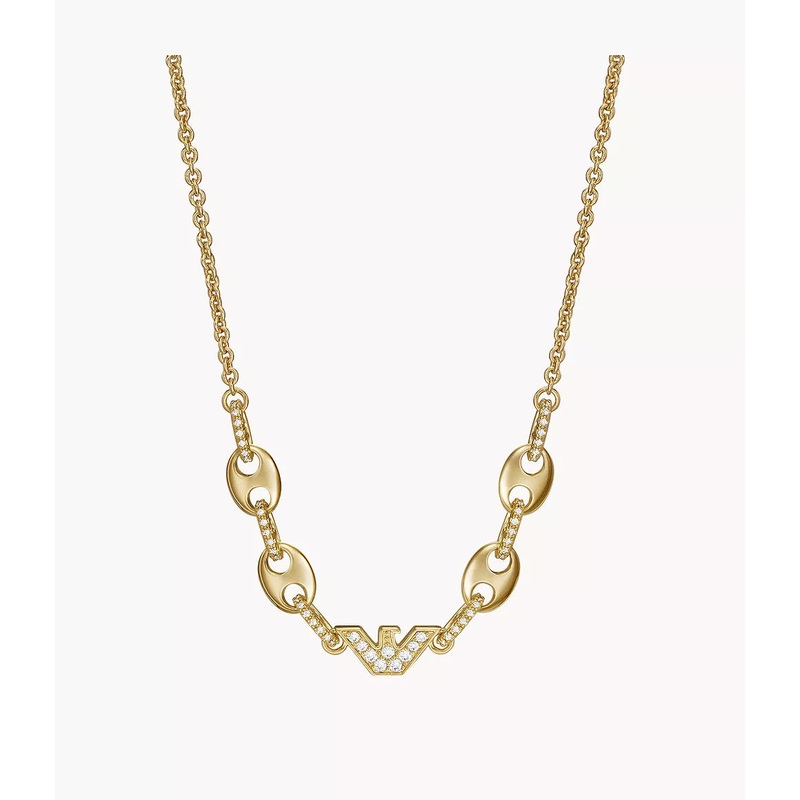 Emporio Armani Gold-Tone Brass Station Necklace EGS3058710