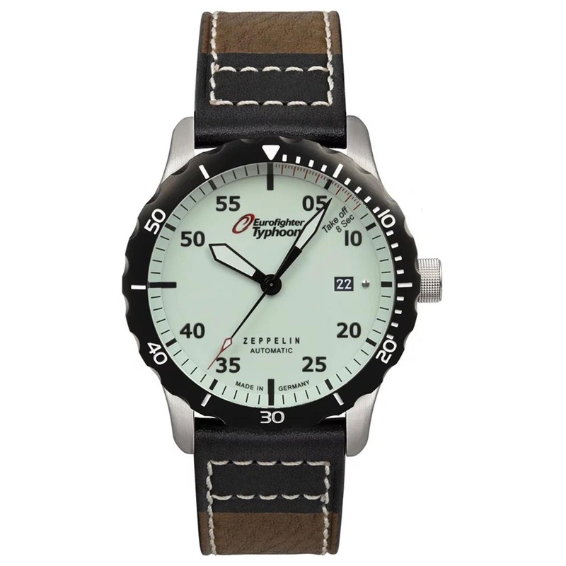 Zeppelin 7268-5 Eurofighter Typhoon Leather Strap Watch