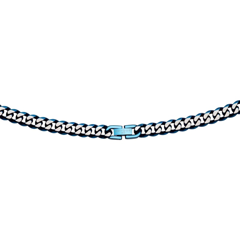 Unique & Co LAK-158/50CM Men’s Blue IP And Polished Necklace
