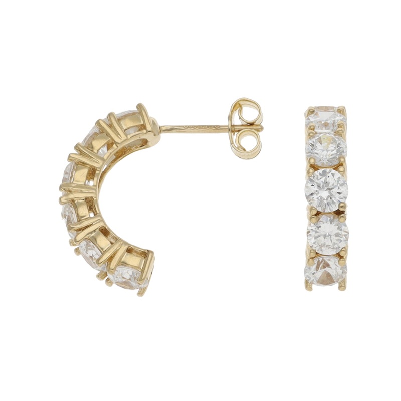 14ct Gold Cubic Zirconia Dress/Cocktail Earrings