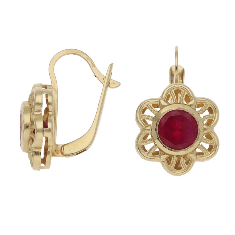14ct Gold Imitation Gems Dress/Cocktail Earrings