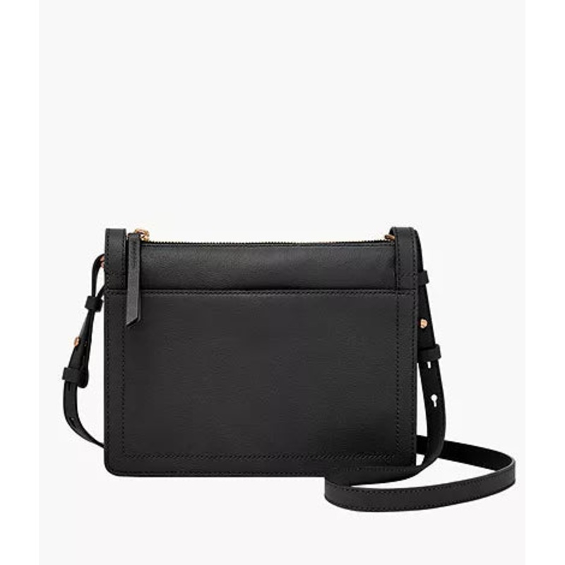 ZB1894001 – Fossil Taryn Black Leather Crossbody Bag For Women
