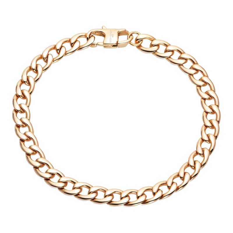 Unique & Co LAB-214/21CM Men’s Stainless Steel Polished Gold IP Bracelet