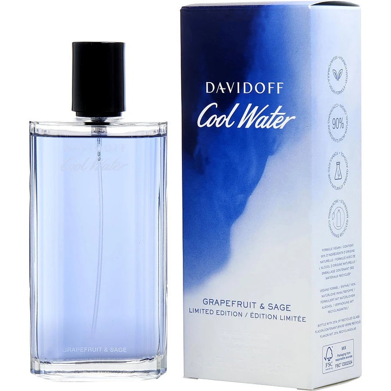 DAVIDOFF – COOL WATER GRAPEFRUIT & SAGE | PR1338 – 125ML – 3616303048280