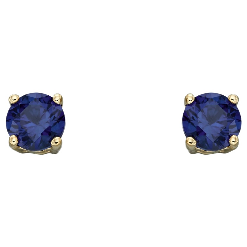 Elements Gold GE2334 Birthstone Stud Earrings in 9ct Gold