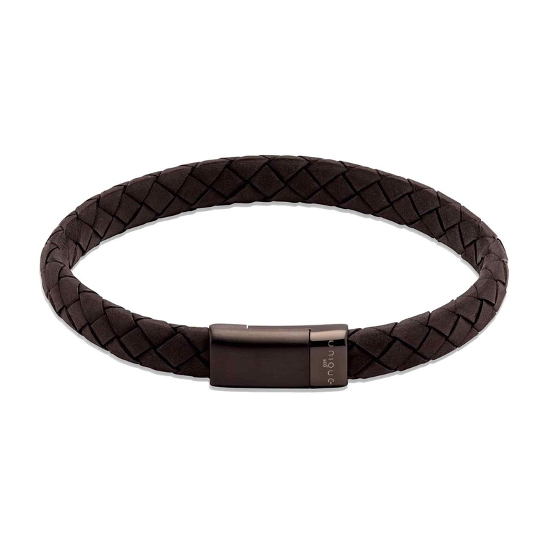 Unique & Co B454BL/21CM Men’s Leather Bracelet