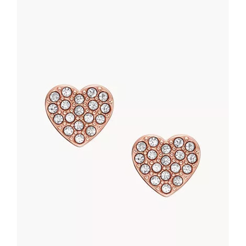 JOF01058791 – Fossil Ear Party Rose Gold-Tone Stainless Steel Stud Earrings For Women