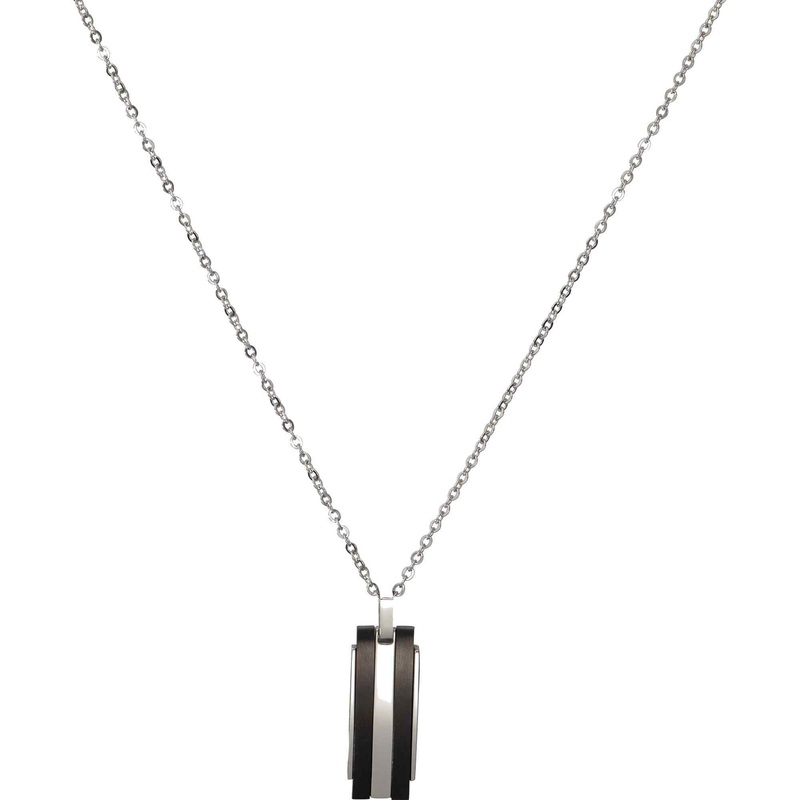 Unique & Co AN-108/50CM Men’s Stainless Steel Black IP Necklace