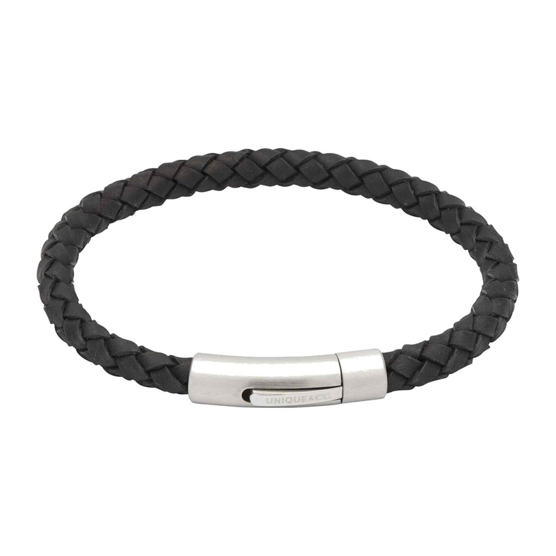 Unique & Co B399BL/21CM Men’s Leather Bracelet