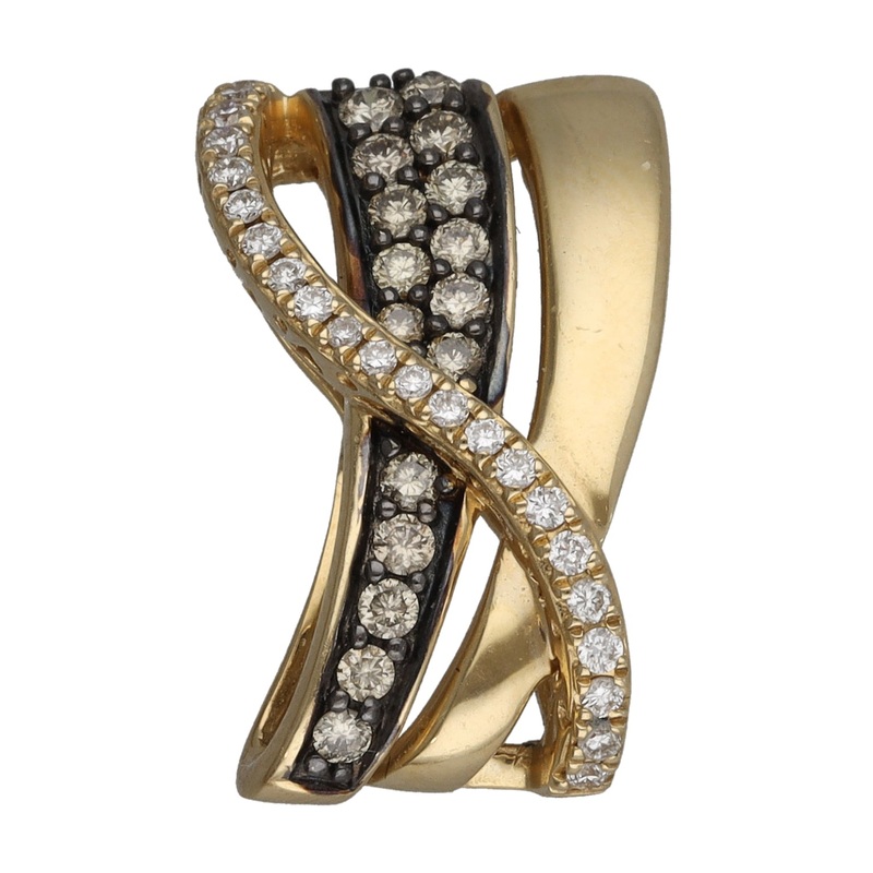 14ct Gold 0.44ct Diamond Dress/Cocktail Pendant