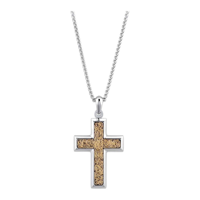 Unique & Co AN-136/50CM Men’s Stainless Steel Cross Necklace