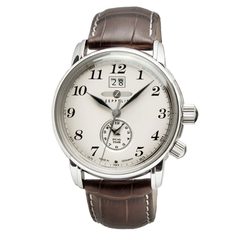 Zeppelin 7644-5 LZ127 Graf Cream Dial Dual Time Watch