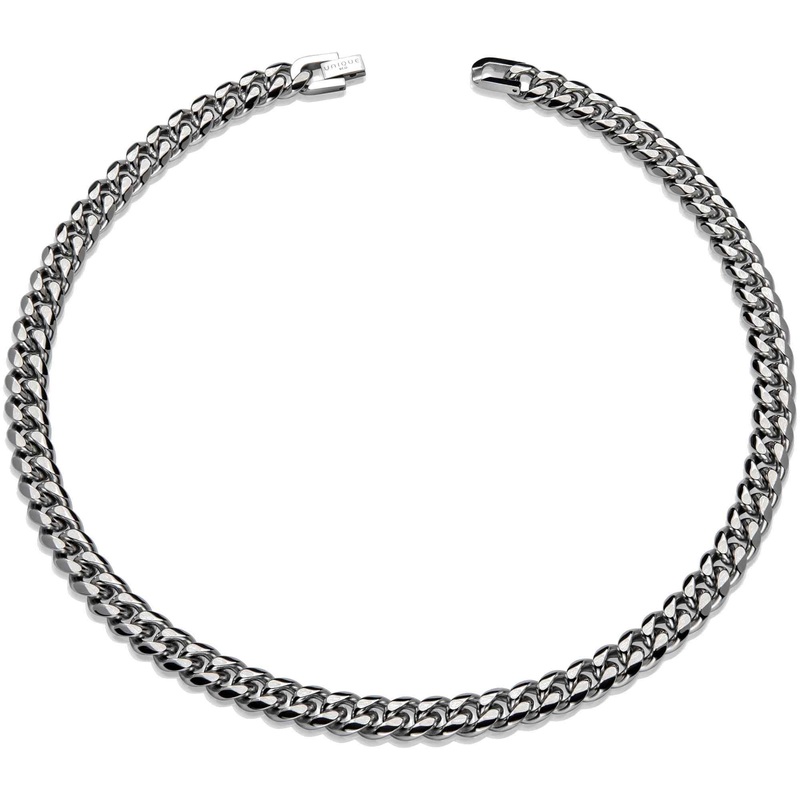 Unique & Co LAK-226/50CM Men’s Steel Matte And Polished Necklace