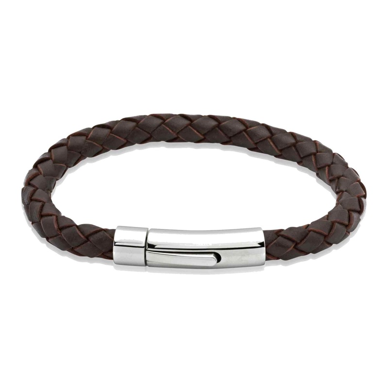 Unique & Co A40DB/21CM Men’s Leather Bracelet