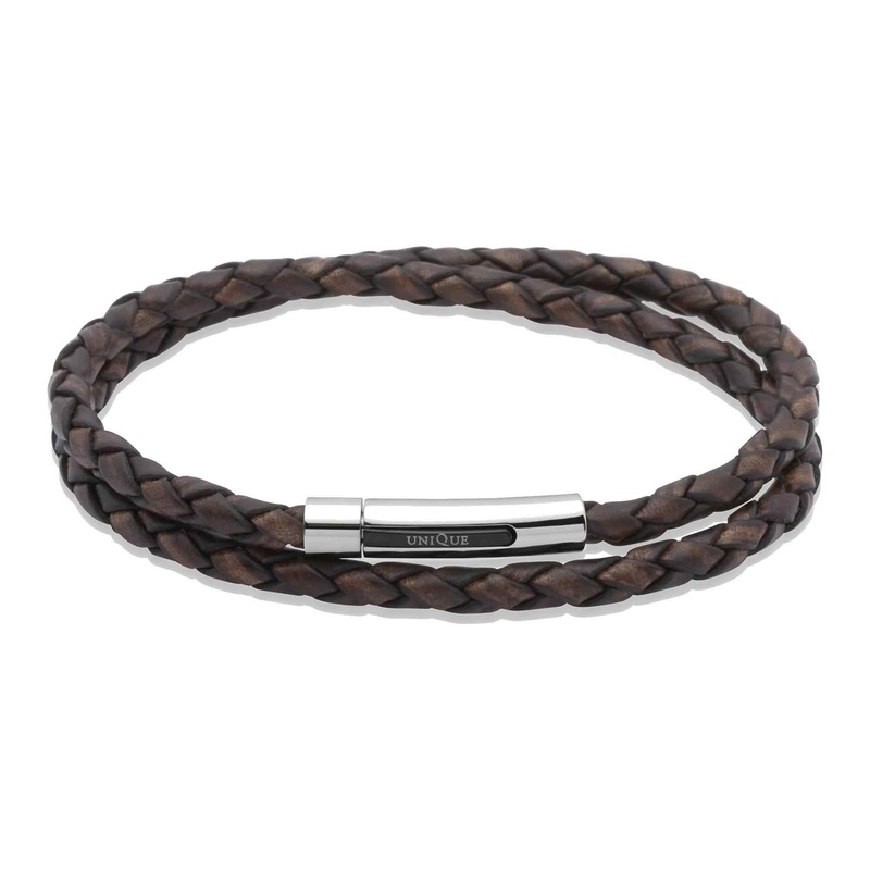 Unique & Co B171ADB/21CM Men’s Leather Bracelet