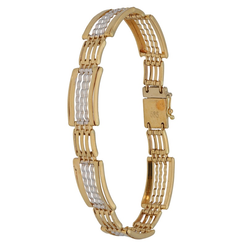 14ct Bicolour Gold Fancy Bracelet