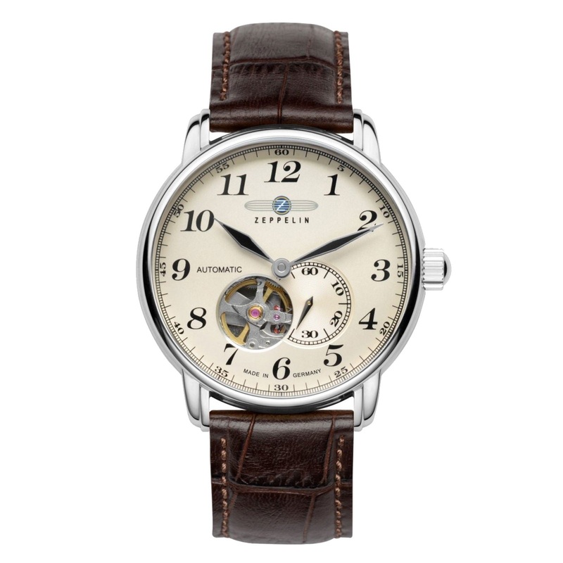 Zeppelin 7666-5 LZ127 Graf Cream Dial Automatic Watch