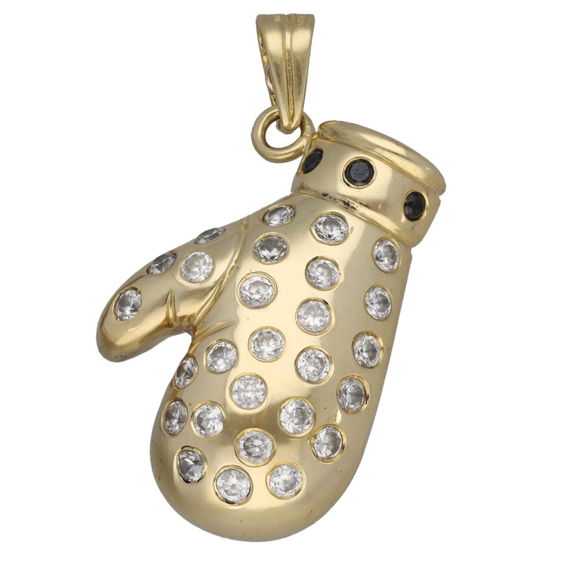 14ct Gold Imitation Boxing Glove Pendant