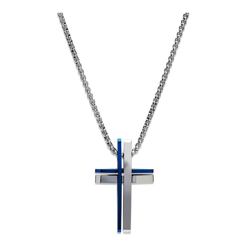 Unique & Co AN-114/50CM Men’s Stainless Steel Cross Necklace