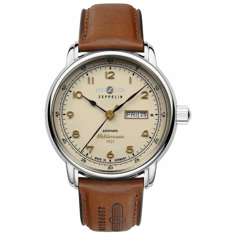 Zeppelin 9664-5 Men’s Mditerrane Day Date Automatic Watch