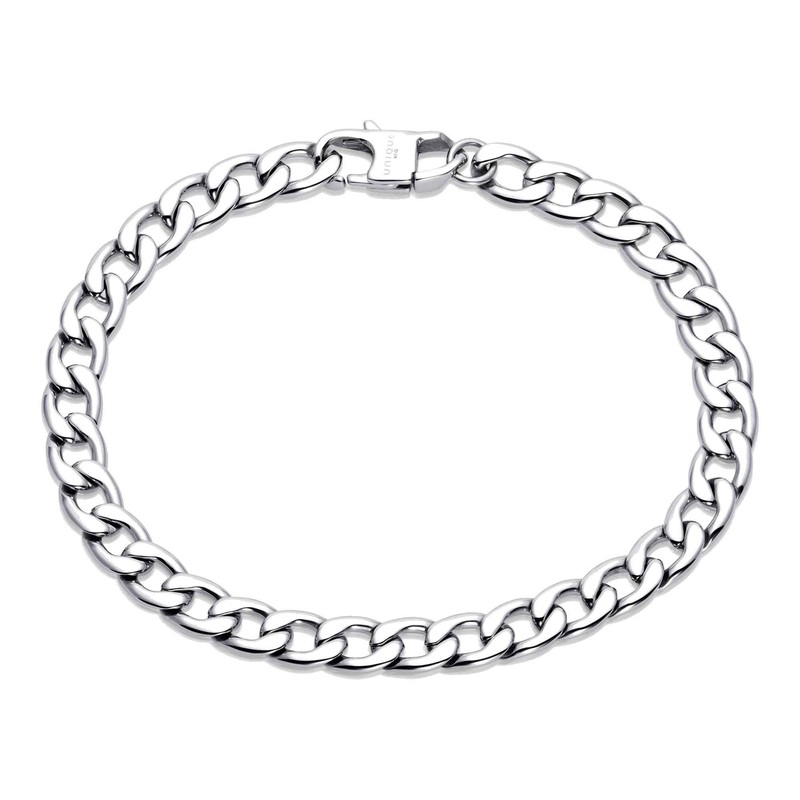 Unique & Co LAB-208/21CM Men’s Stainless Steel Polished Bracelet