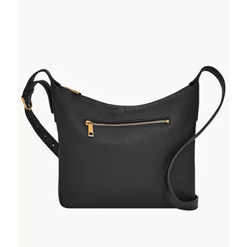 ZB1888001-Fossil Cecilia Leather Top Zip Crossbody Bag for Women