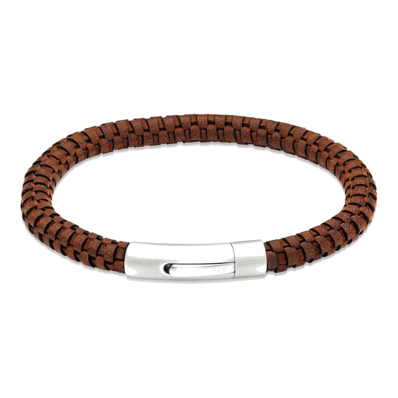 Unique & Co B543DB/21CM Men’s Leather Bracelet