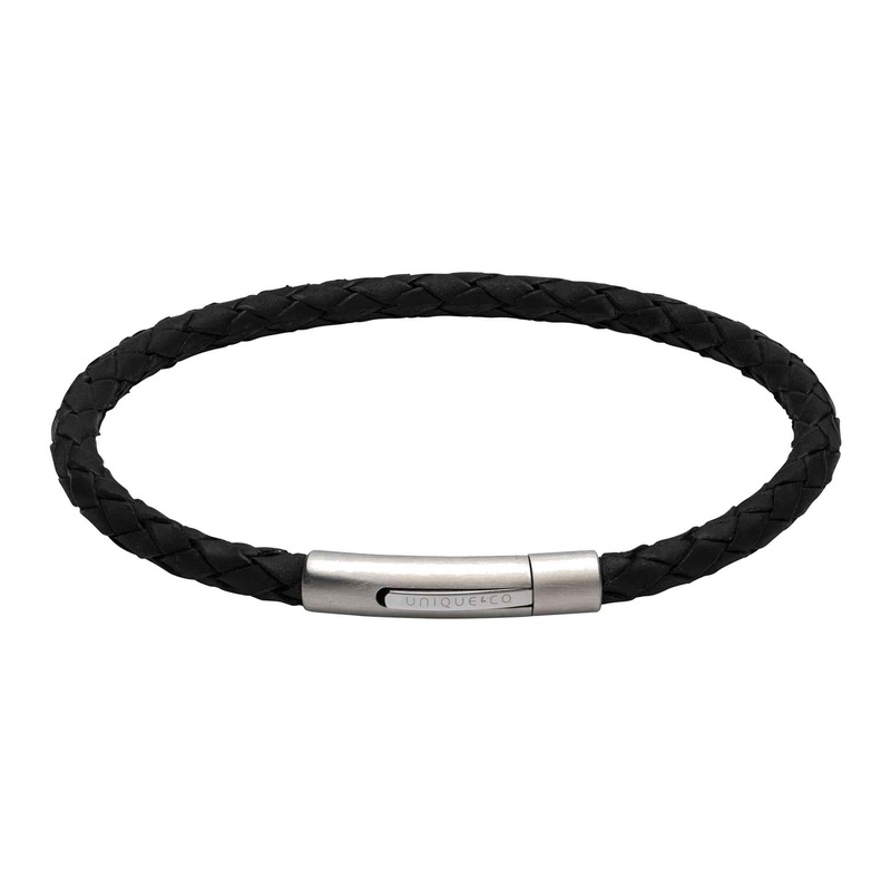 Unique & Co B444BL/21CM Men’s Leather Bracelet