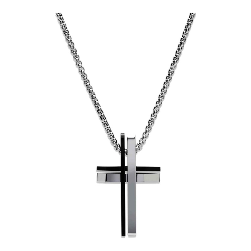 Unique & Co AN-115/50CM Men’s Stainless Steel Cross Necklace