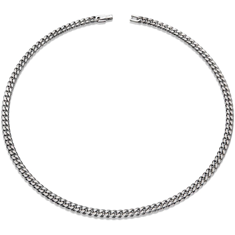 Unique & Co LAK-230/50CM Men’s Steel Matte And Polished Necklace