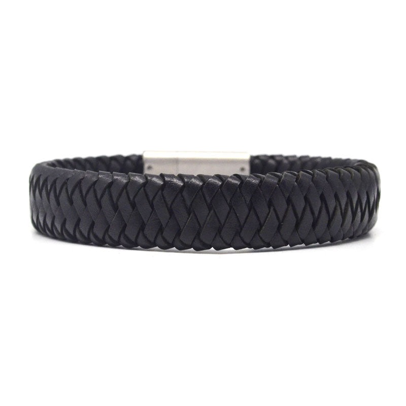 STEEL  LEATHER BRACELET | STB461