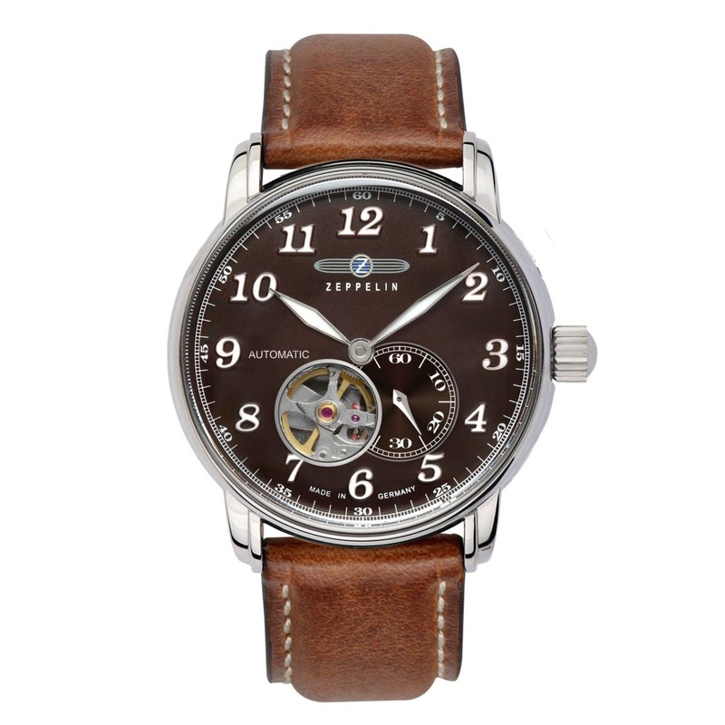 Zeppelin 7666-4 LZ127 Graf Brown Dial Automatic Watch